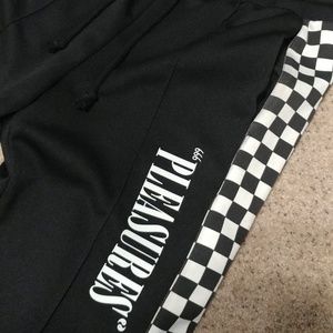 Pleasures Black Checkered Track Pant